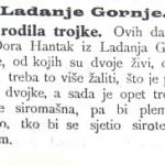 HRVATSKO JEDINSTVO 1938 br 15 str 6 - Ladinščanka rodila trojke