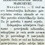 Varaždinske vijesti siječanj 1948 br 100 str 2 - Elektrifikacija škole u Maruševcu2